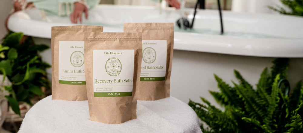 Alleviate PMS Naturally with CBD Bath Salts - Life Elements