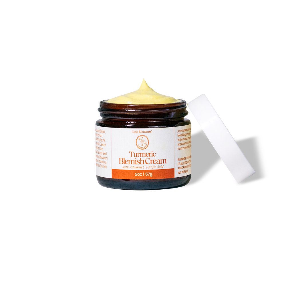 Jar of Turmeric Blemish Cream from Life Elements