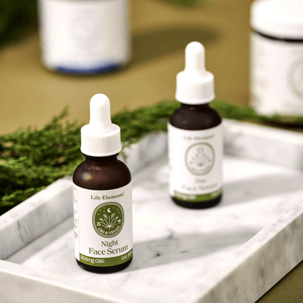 Night Face Serum | CBD Face Serum | Life Elements